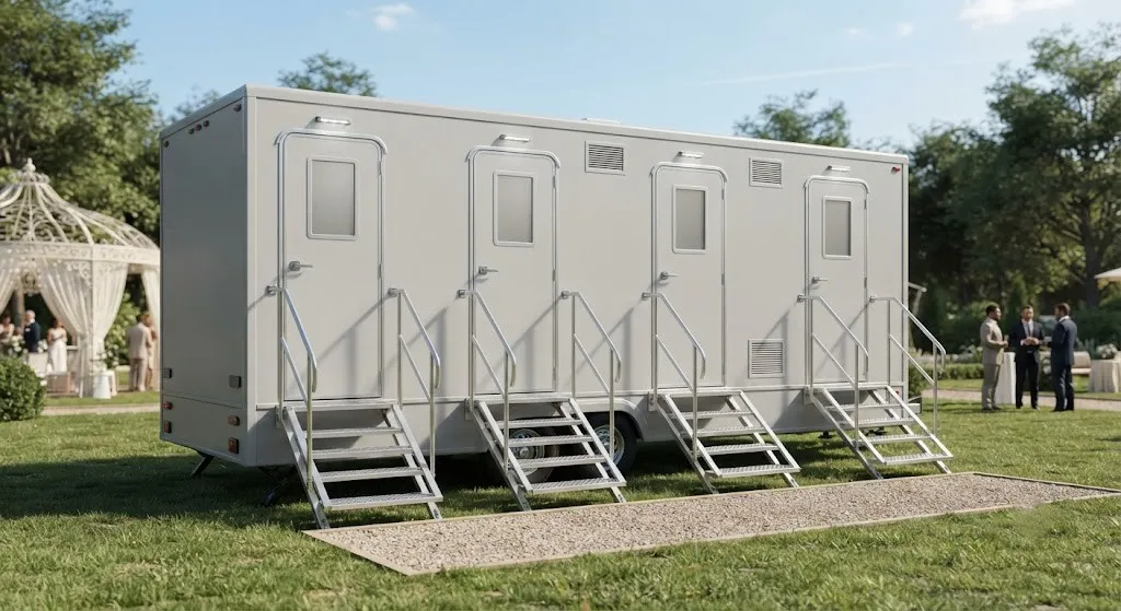 4 Stall Restroom Trailer in Newport Beach, CA